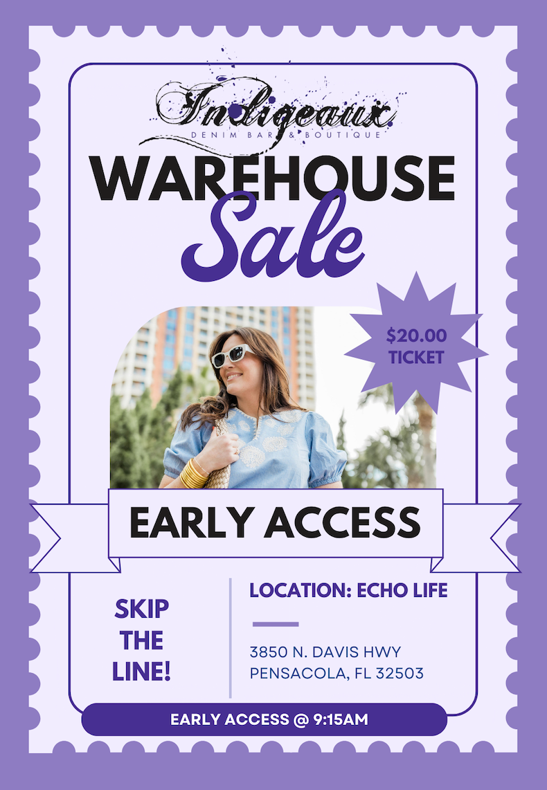 WAREHOUSE EARLY ACCESS: SHOP AN HOUR BEFORE THE PUBLIC