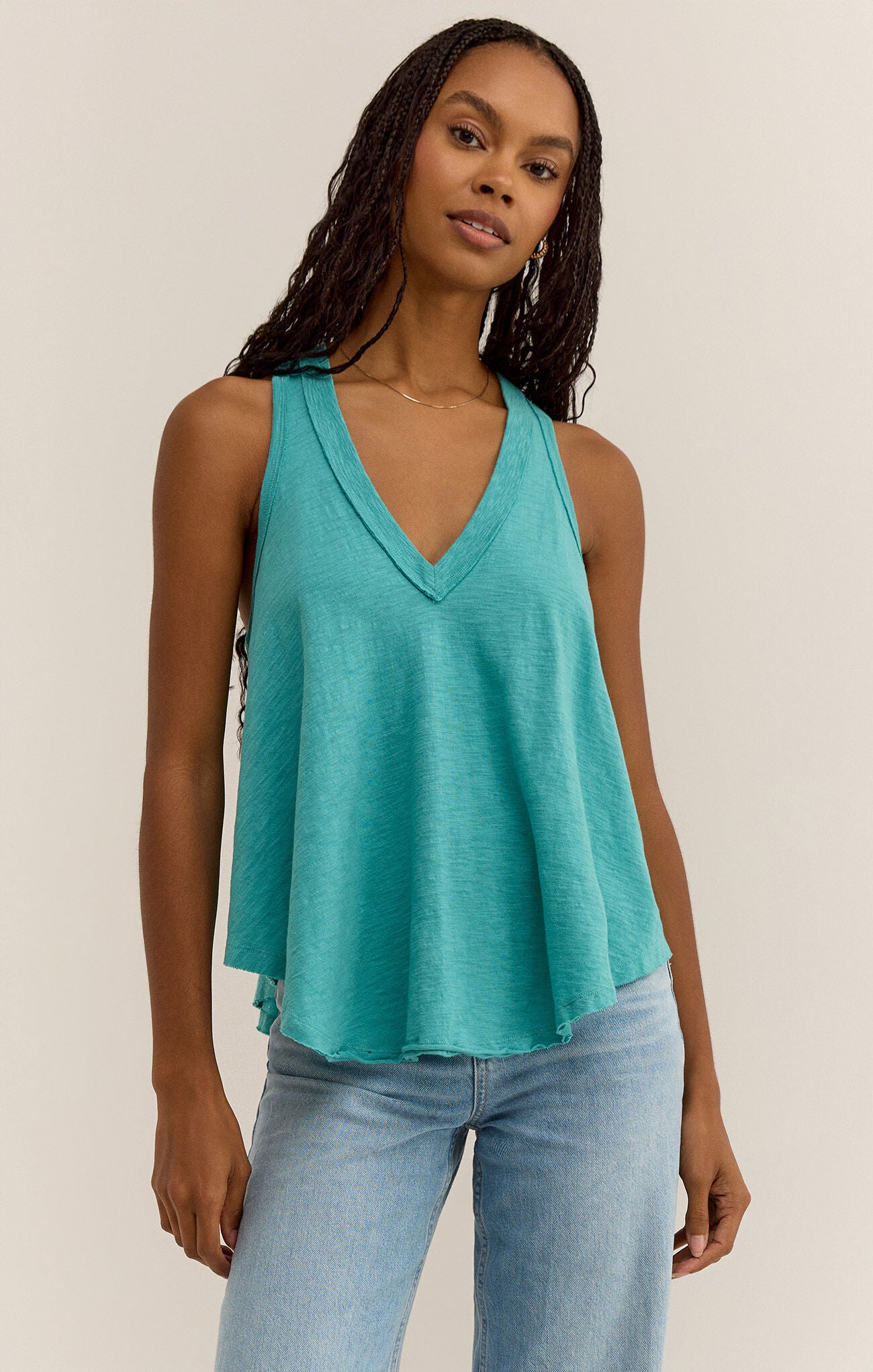 Z SUPPLY BAYVIEW TANK IN CABANA TEAL