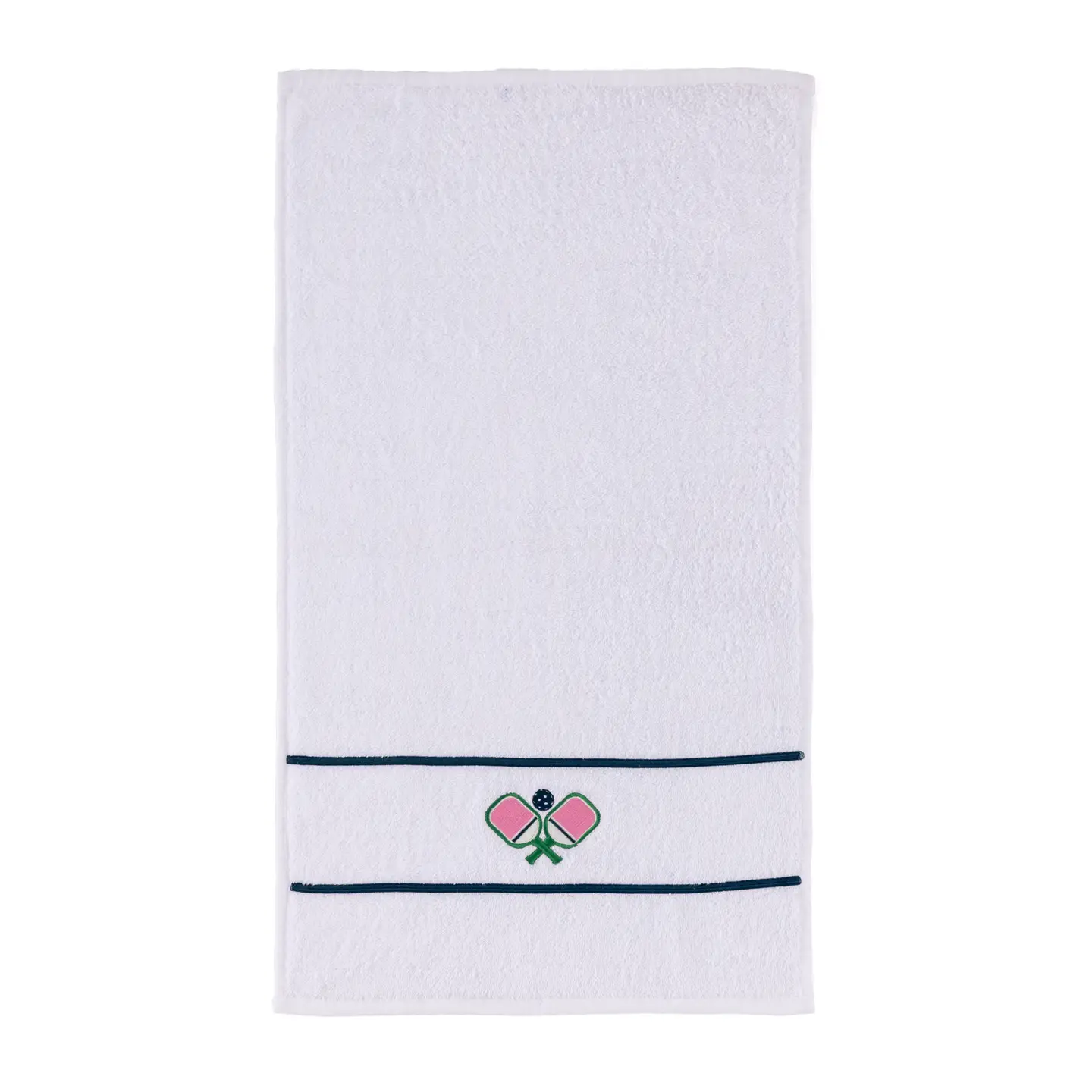 PICKLE BALL PADDLES TOWEL IN WHITE