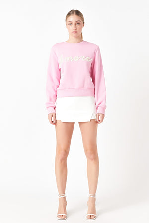 VALERIE AMORE SWEATSHIRT IN PINK