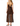 Brown sheer dress with embellishments on a white background