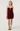 ASTR SALENA STRAPLESS RUCHED MINI DRESS IN WINE