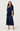 ASTR YASMINE RUCHED LONG SLEEVE DRESS IN NAVY