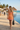 SUNSET SORBET STRAPLESS MINI DRESS IN PEACH