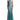 Teal halter neck gown on a white background