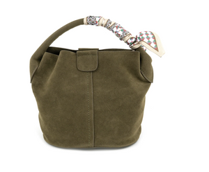 SMALL SUEDE BUCKET BAG
