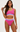 BEACH RIOT MACKENZIE TOP IN CORAL BAY COLORBLOCK SHINE SCRUNCH