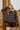 WOMAN STRIPE POLO SWEATER IN CHOCOLATE BROWN