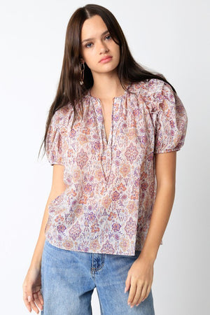ARIELLA TOP IN PURPLE