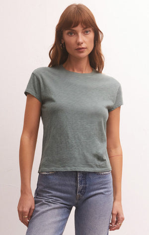 Z SUPPLY MODERN SLUB TEE IN CALYPSO GREEN