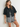 BUTTON FRONT CROPPED SHIRT IN BLACK