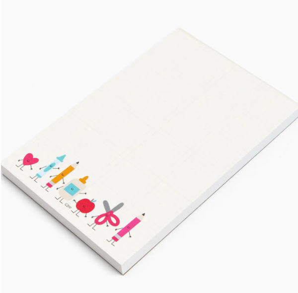 SMILEY SCHOOL SUPPLIES NOTEPAD