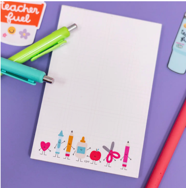 SMILEY SCHOOL SUPPLIES NOTEPAD