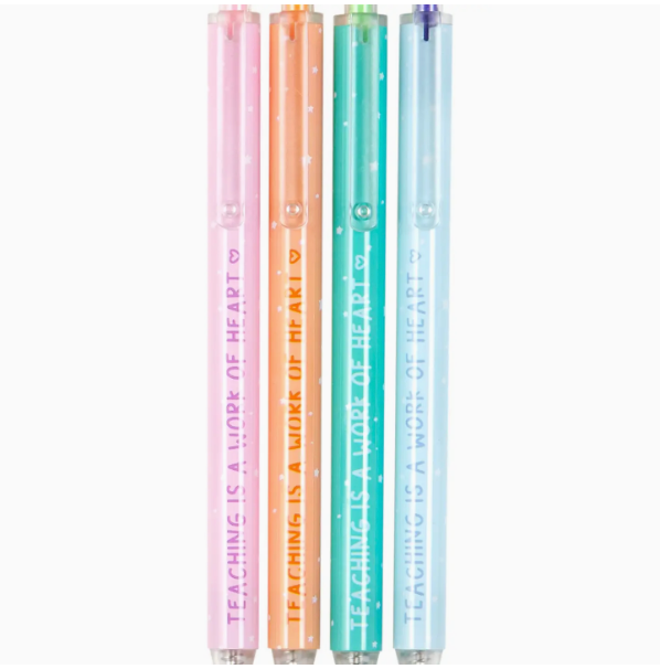 TEACHING IS A WORK OF HEART PEN SET