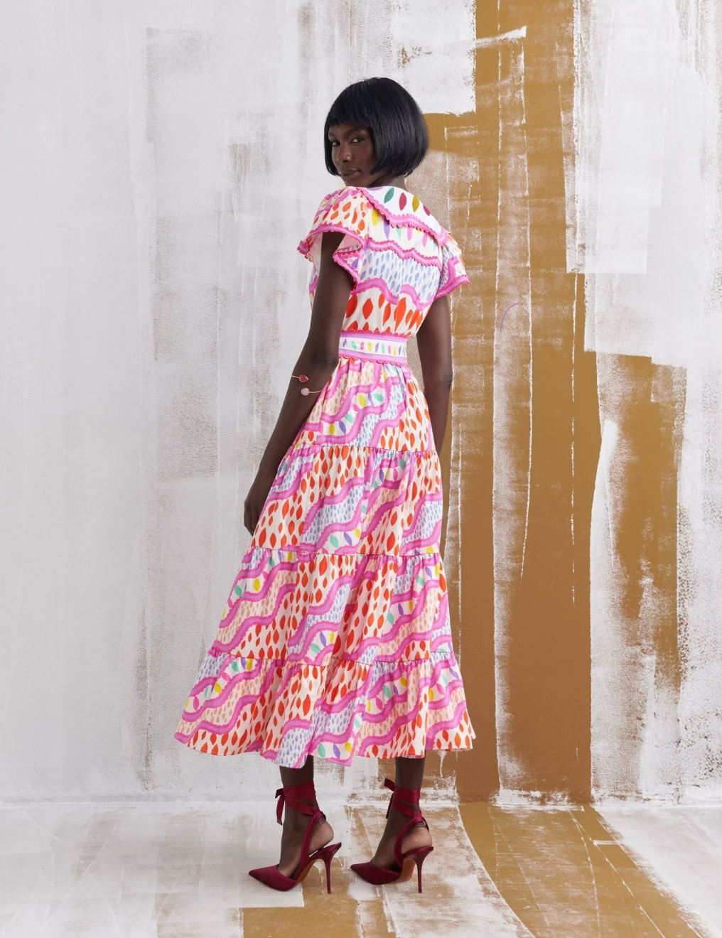 CELIA B OMERA DRESS IN PINK LARGE / 5 DAYS