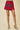 MISTLETOE MINI SKORT IN RED PLAID
