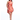 Woman wearing a floral dress on a white background