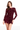 DRESS THE POPULATION STASSI MINI DRESS IN OXBLOOD