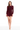 DRESS THE POPULATION STASSI MINI DRESS IN OXBLOOD