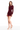 DRESS THE POPULATION STASSI MINI DRESS IN OXBLOOD