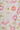Floral pattern with pink and yellow flowers on a white background