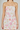 Strapless dress with floral pattern on a plain background