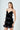 ENDLESS ROSE SELENE VELVET RUFFLE DRESS IN BLACK