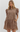 FLORAL COLLARED MINI DRESS WITH PUFF SLEEVES IN BROWN