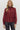 IVY RUFFLE BLOUSE IN MERLOT