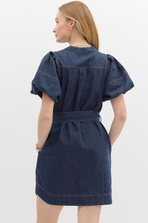 JOLENE DARK DENIM DRESS