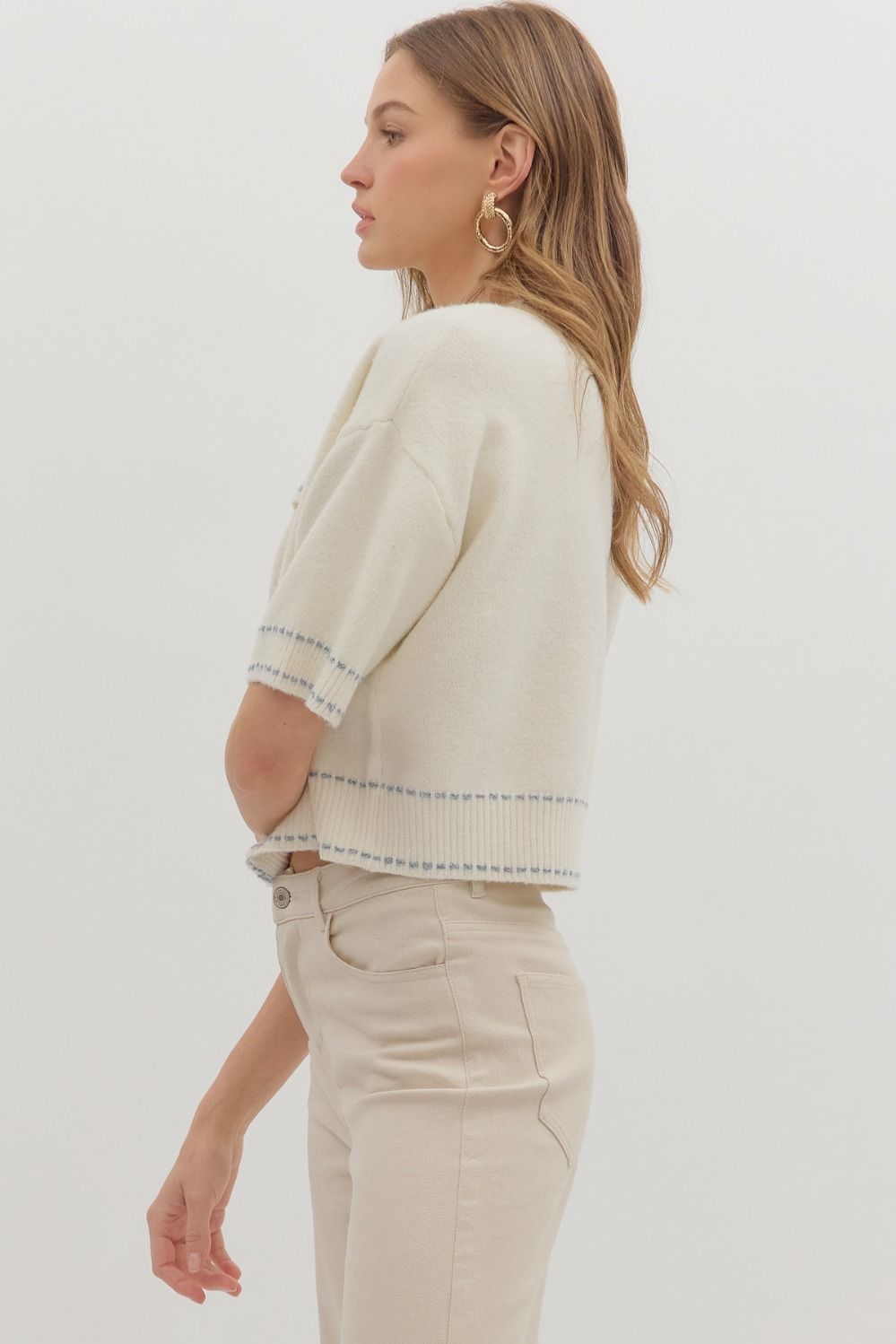 MARLOWE CARDIGAN IN CREAM