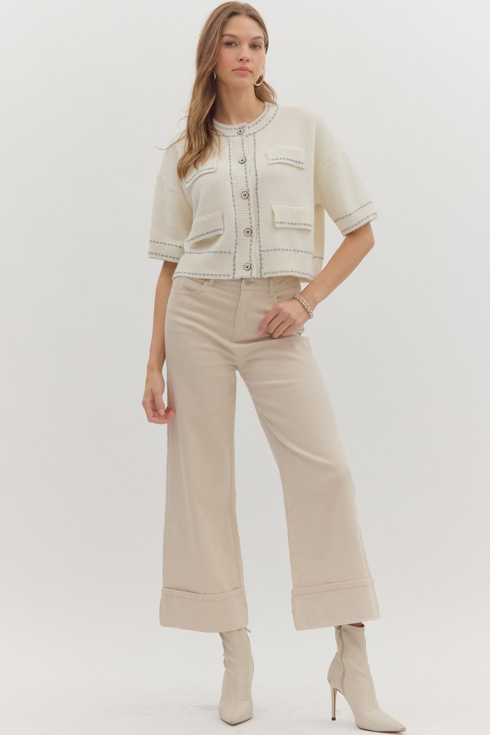MARLOWE CARDIGAN IN CREAM