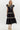 RUFFLED TIERED MIDI DRESS IN BLACK