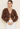 CARDIGAN WITH GOLD DETAIL IN BROWN