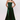 Hutch Francene women's strapless maxi dress in emerald green.