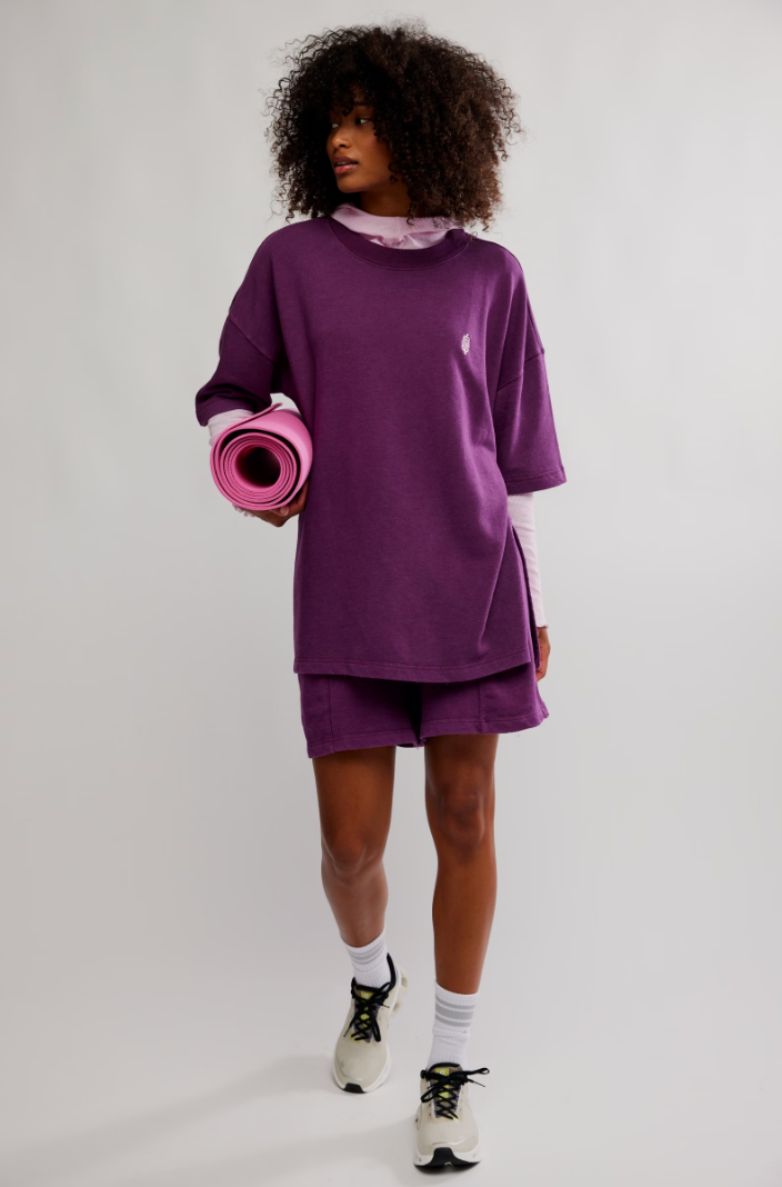 FREE PEOPLE BACK ME UP SET IN DEEP MULBERRY