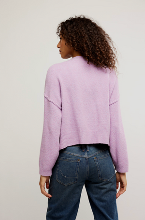 FREE PEOPLE COOL OF THE NIGHT CARDI LILAC