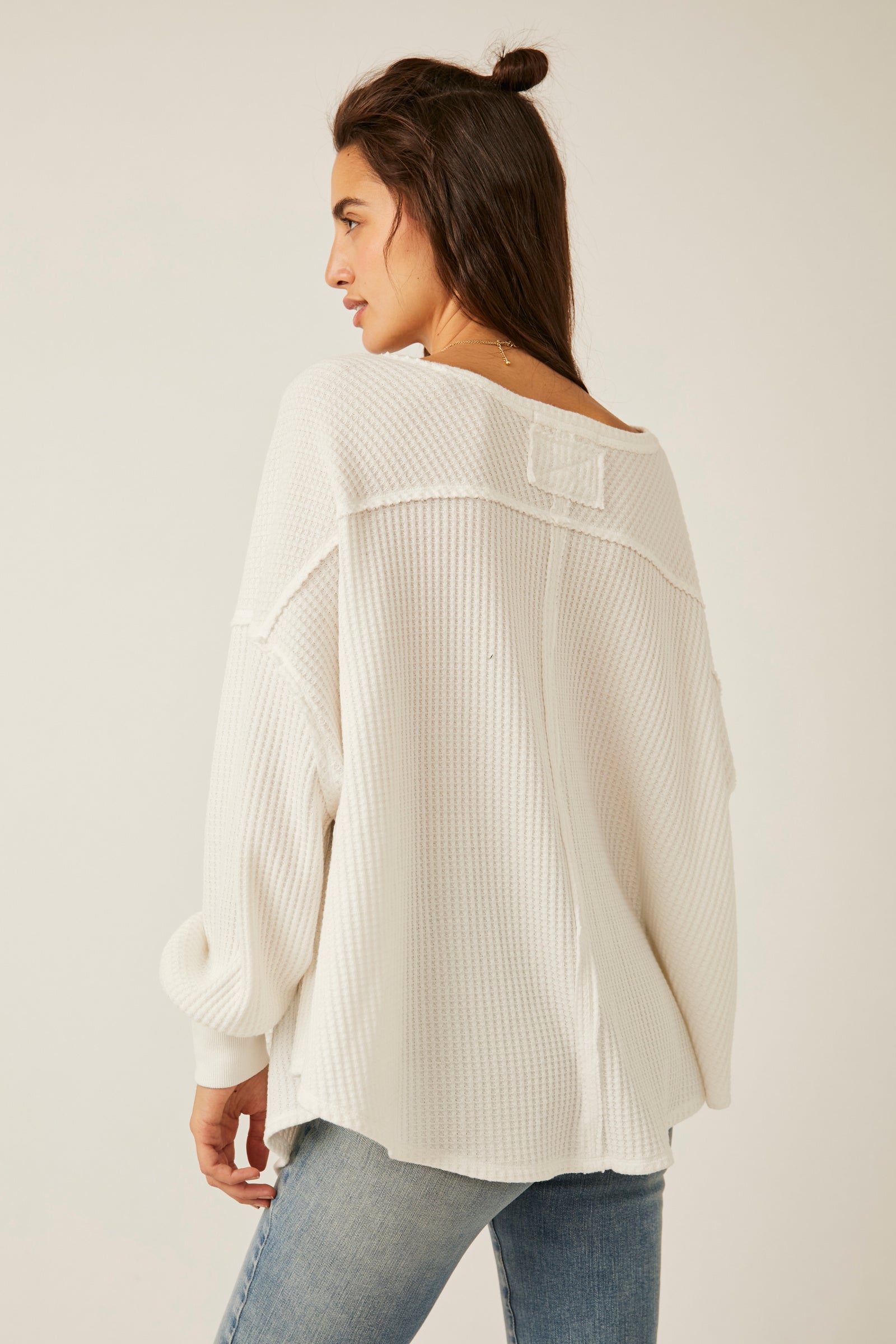 FREE PEOPLE CORALINE THERMAL IN IVORY