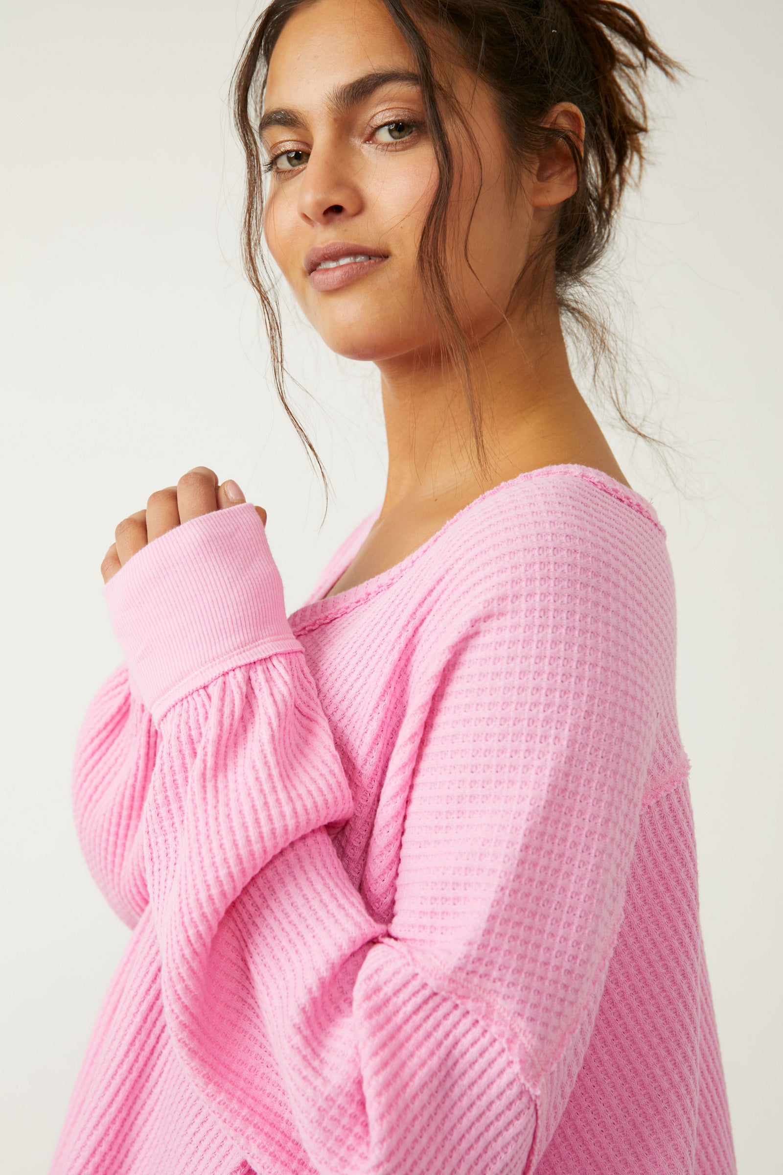 FREE PEOPLE CORALINE THERMAL IN SUGAR MAGNOLIA