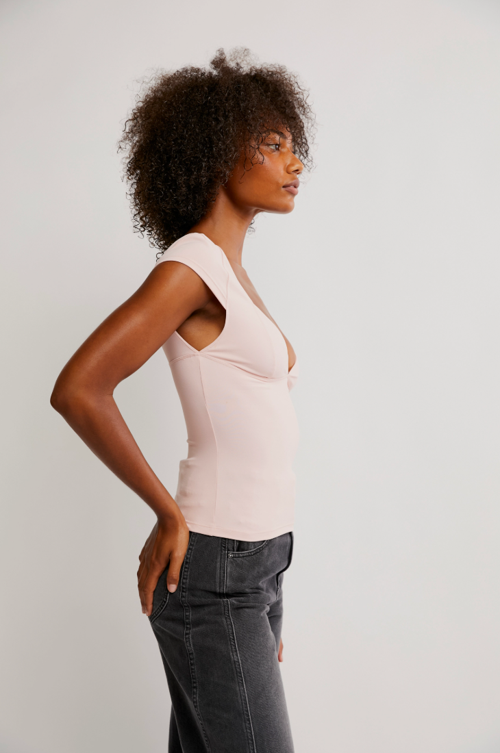 FREE PEOPLE DUO CORSET CAMI IN BALLET