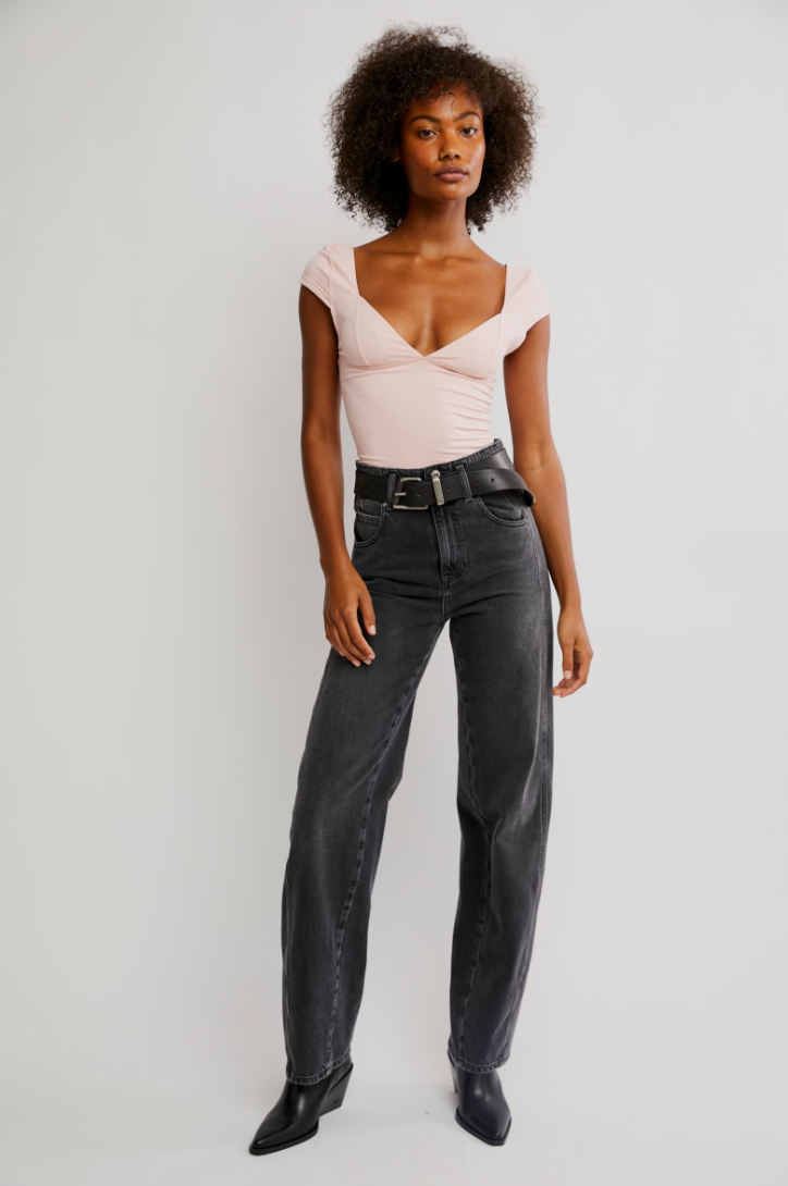 FREE PEOPLE DUO CORSET CAMI IN BALLET
