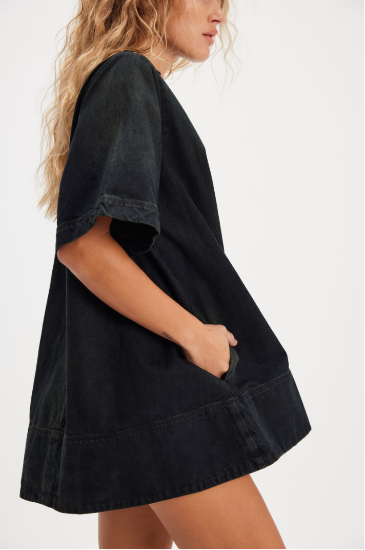 FREE PEOPLE HARLOW MINI IN ANTHRACITE