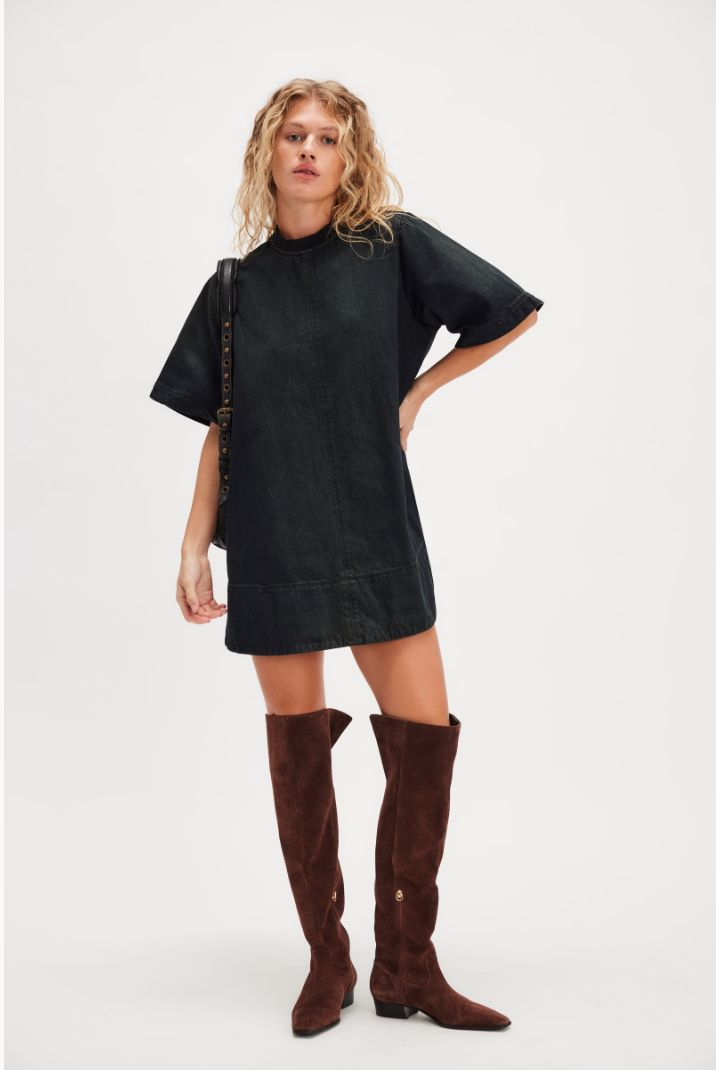 FREE PEOPLE HARLOW MINI IN ANTHRACITE