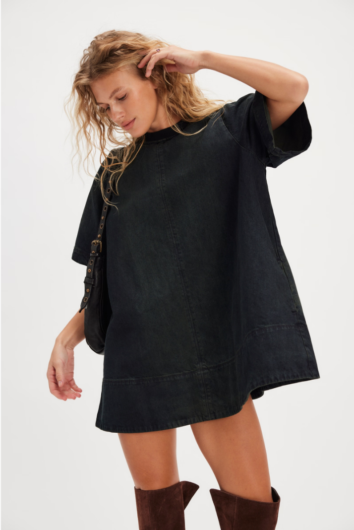 FREE PEOPLE HARLOW MINI IN ANTHRACITE