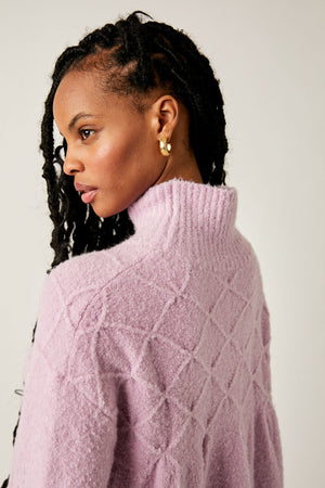 FREE PEOPLE JACI SWEATER DRESS IN LAVENDER