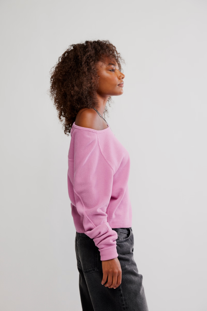 FREE PEOPLE JESS LONG SLEEVE IN ORCHID COMBO