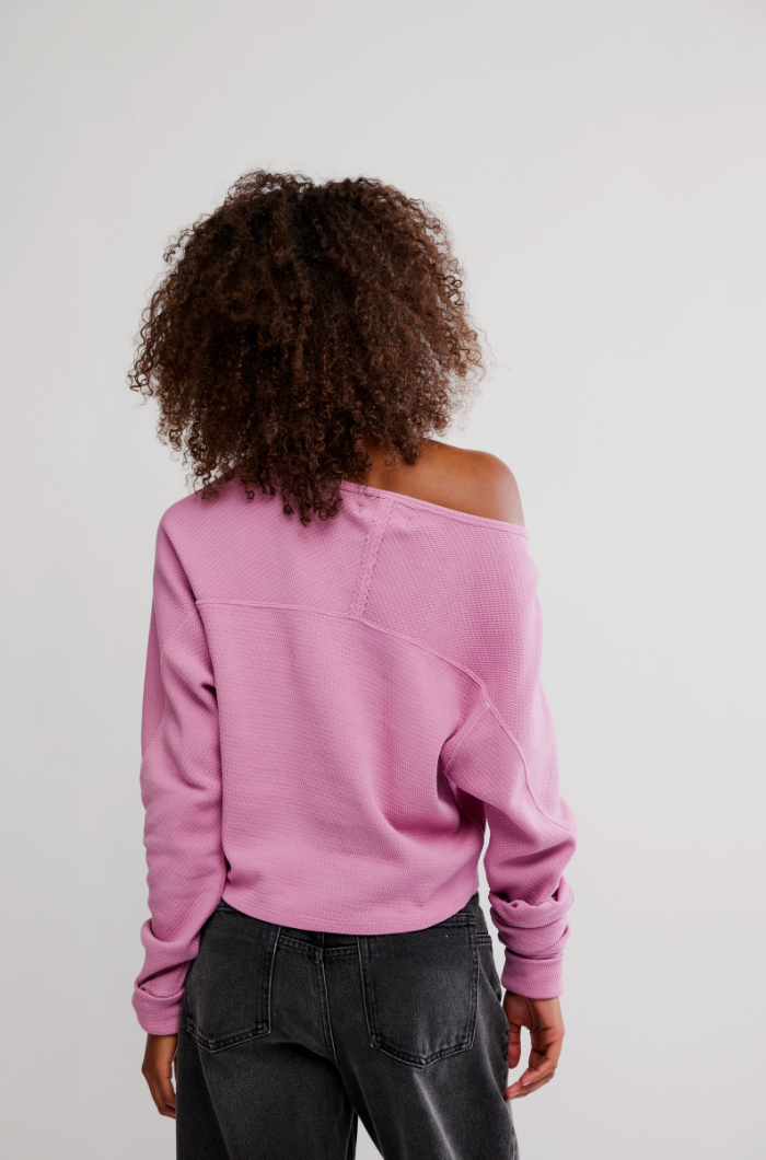 FREE PEOPLE JESS LONG SLEEVE IN ORCHID COMBO