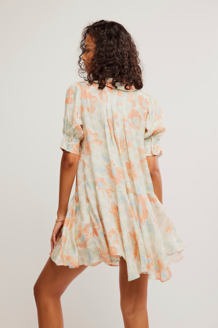 FREE PEOPLE MOON CHASER MINI DRESS IN SOFT COMBO