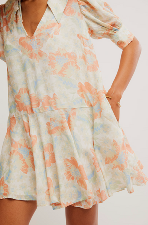 FREE PEOPLE MOON CHASER MINI DRESS IN SOFT COMBO