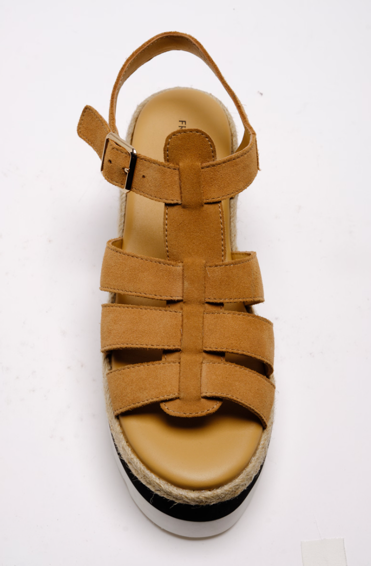 FREE PEOPLE MYKONOS SUEDE FISHERMAN BLACK